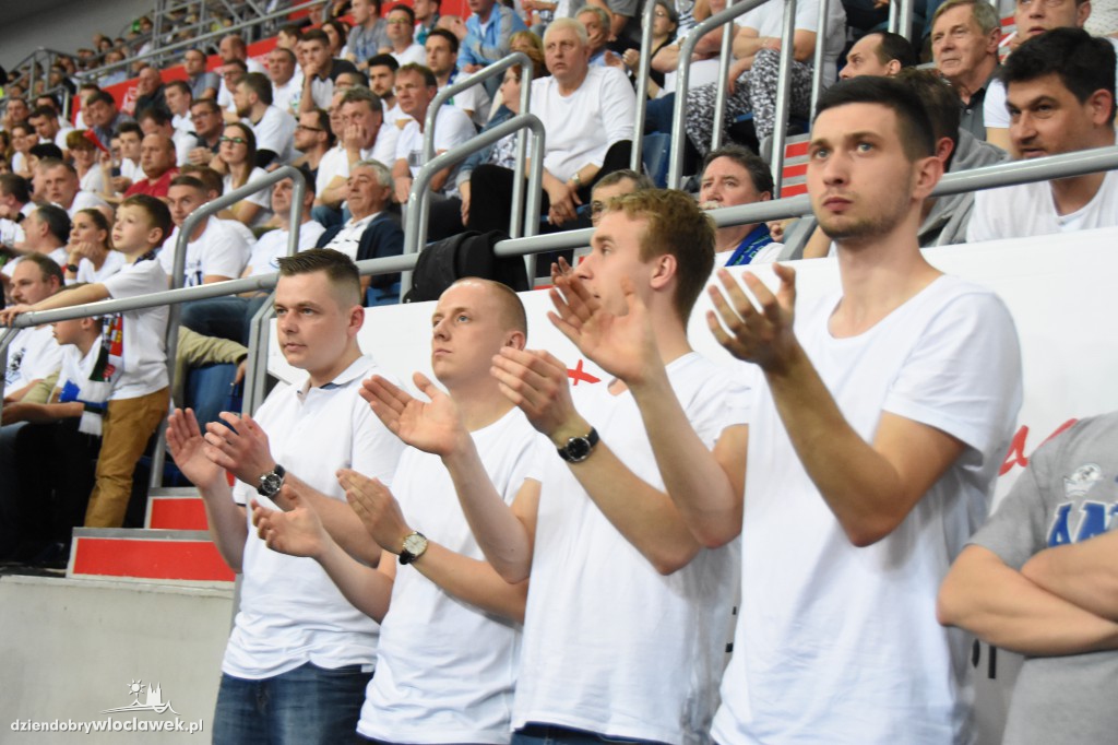 Kibice na sobotnim meczu Anwilu