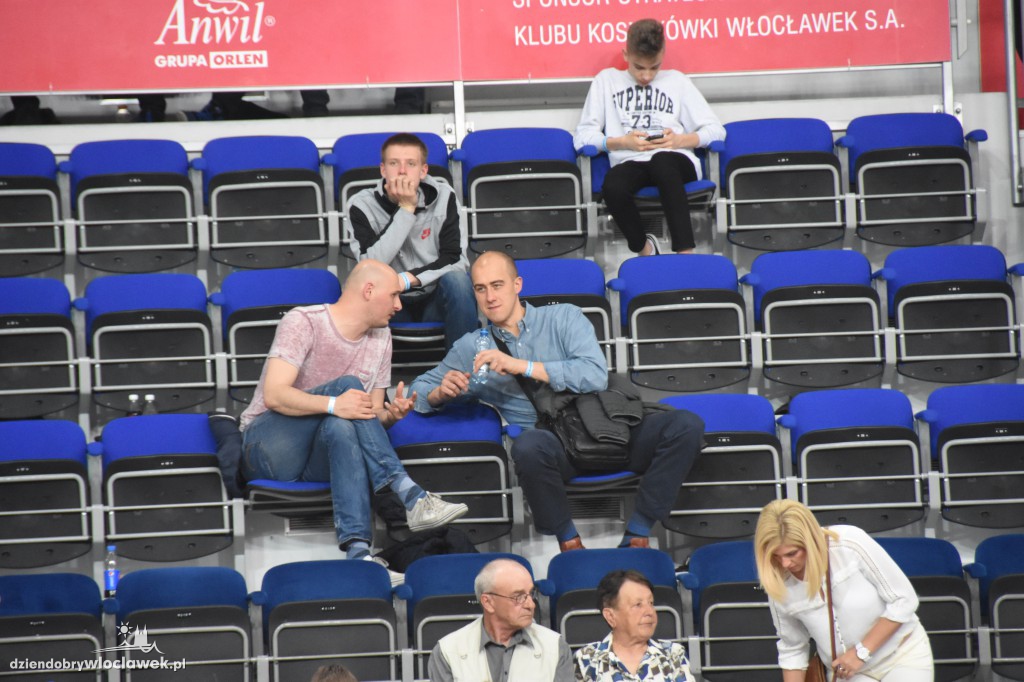 Kibice na sobotnim meczu Anwilu