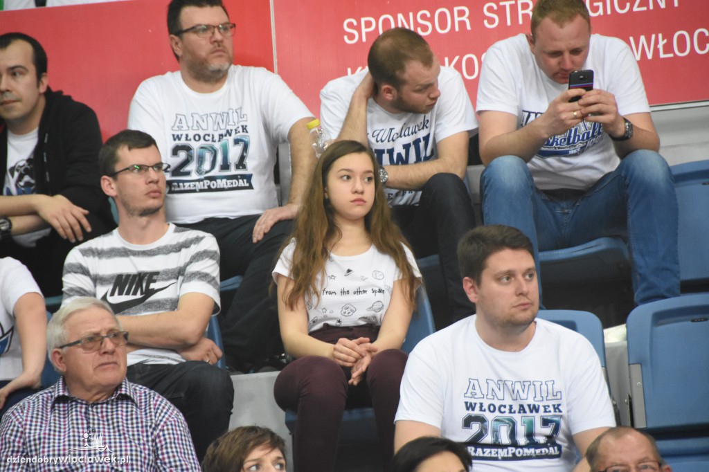 Kibice na sobotnim meczu Anwilu