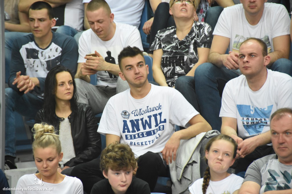 Kibice na sobotnim meczu Anwilu