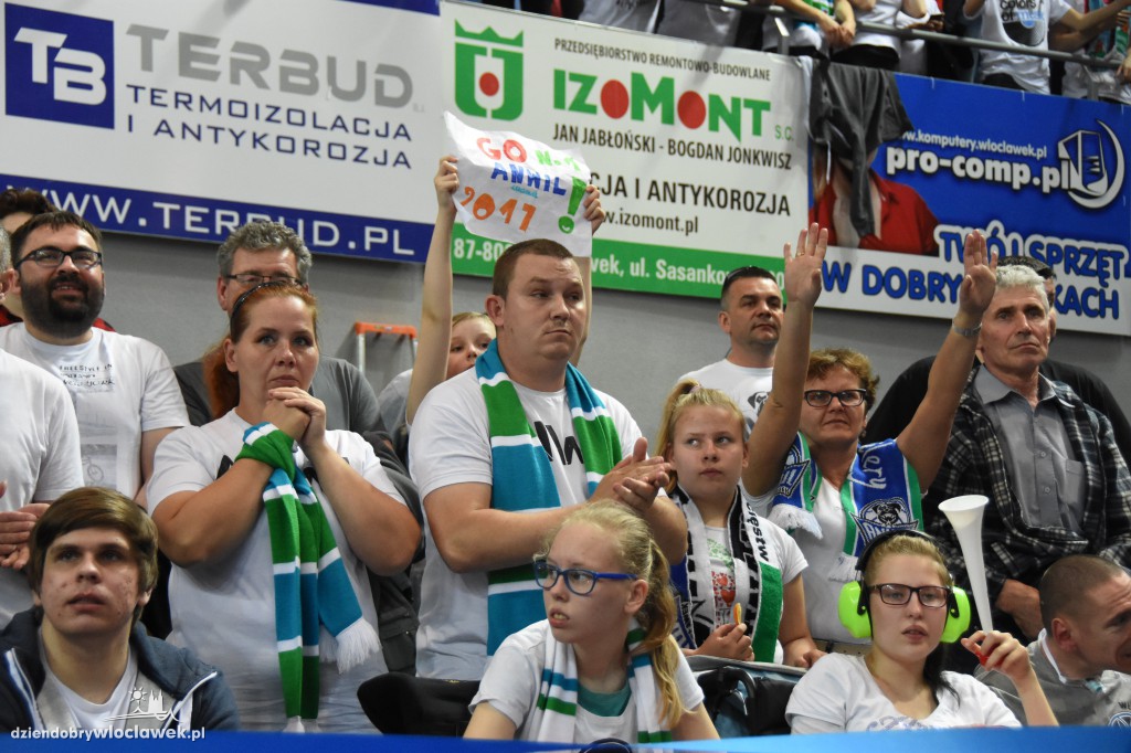 Kibice na sobotnim meczu Anwilu