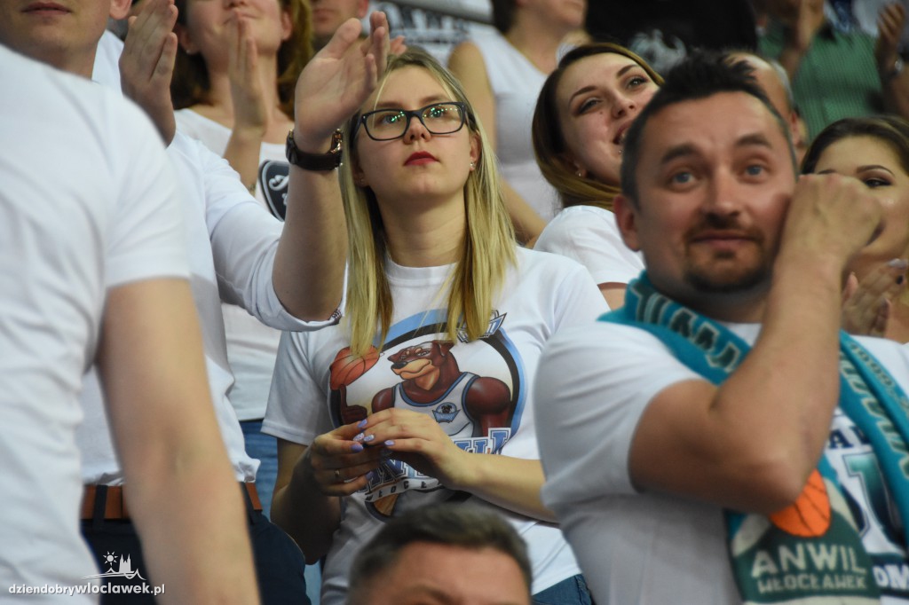 Kibice na sobotnim meczu Anwilu