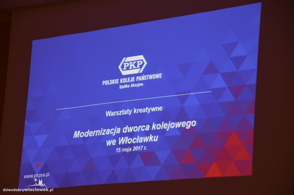 Warsztaty na temat dworca we Włocławku