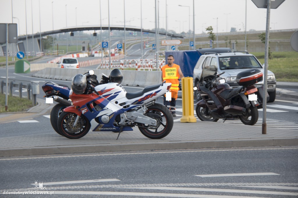 Wypadek samochodowy z udziałem motocyklisty