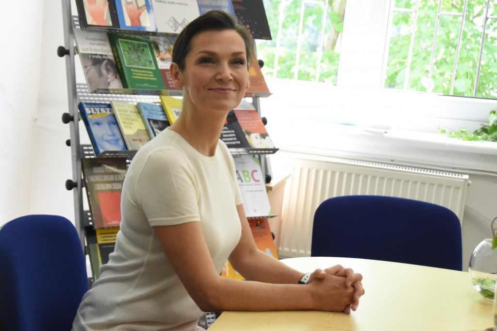 Olga Bończyk spotkała się z nauczycielami