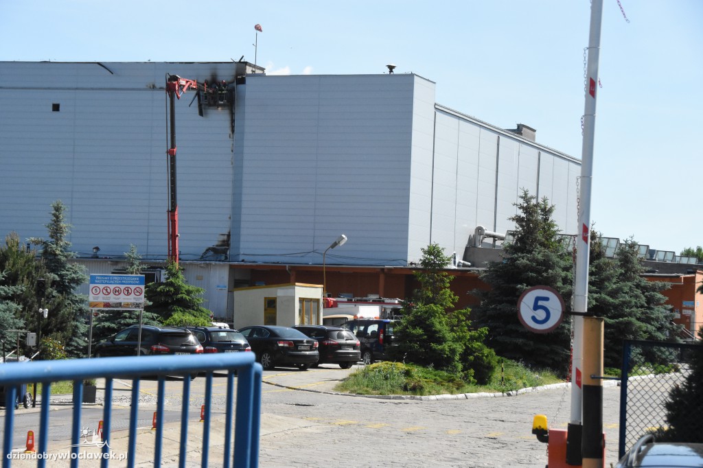 Pożar magazynu w chłodni