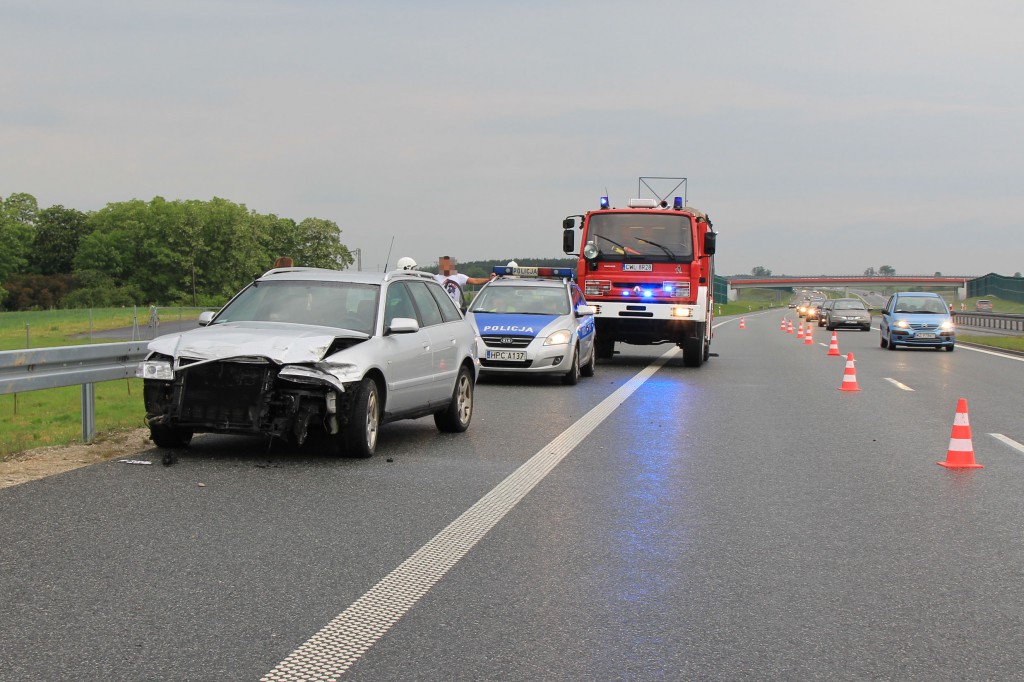 Kolejna Kolizja na autostradzie A1