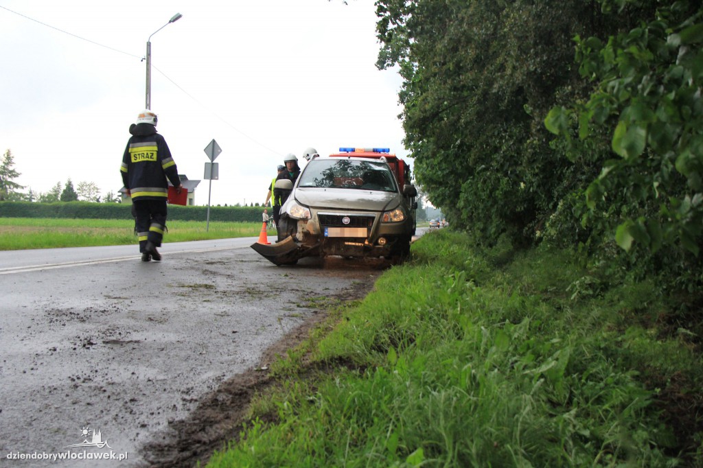 Kierowca nie zapanował nad pojazdem