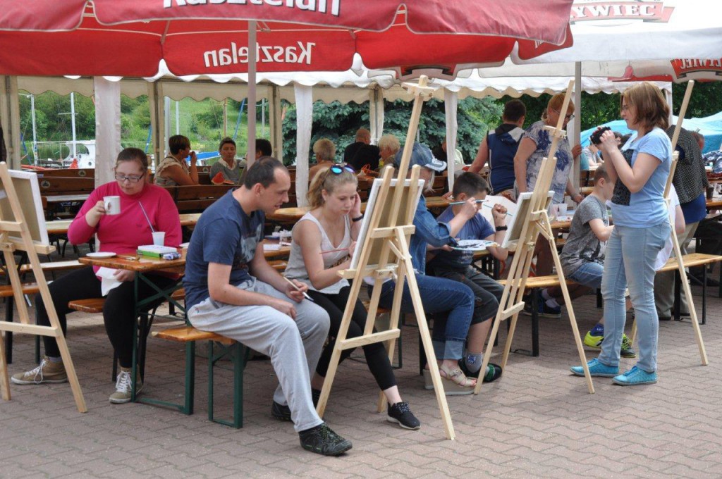 Plener malarski w Marinie Zarzeczewo