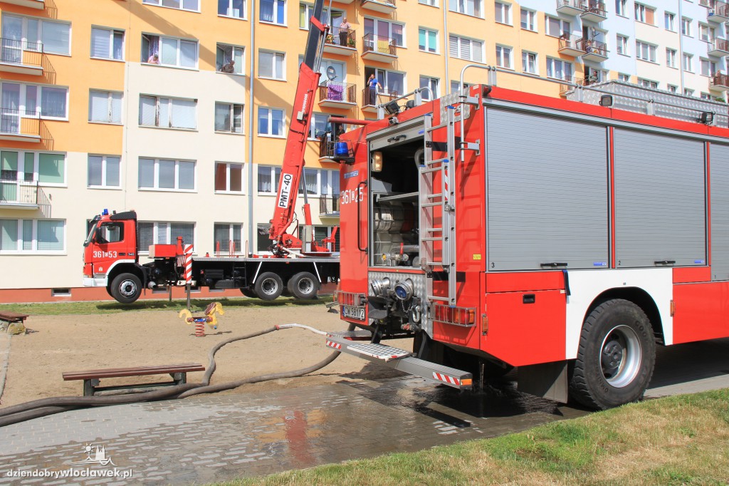 Pożar mieszkania na Toruńskiej