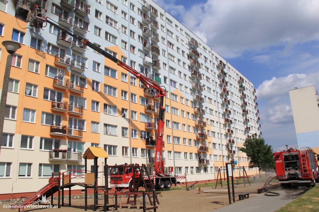 Pożar mieszkania na Toruńskiej