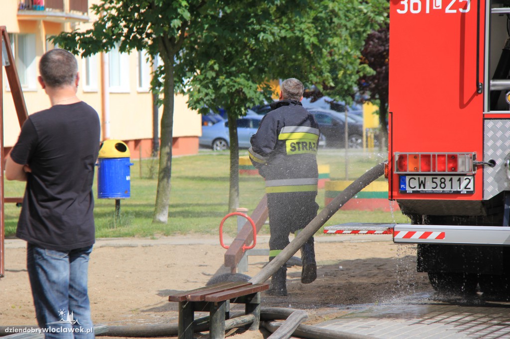 Pożar mieszkania na Toruńskiej