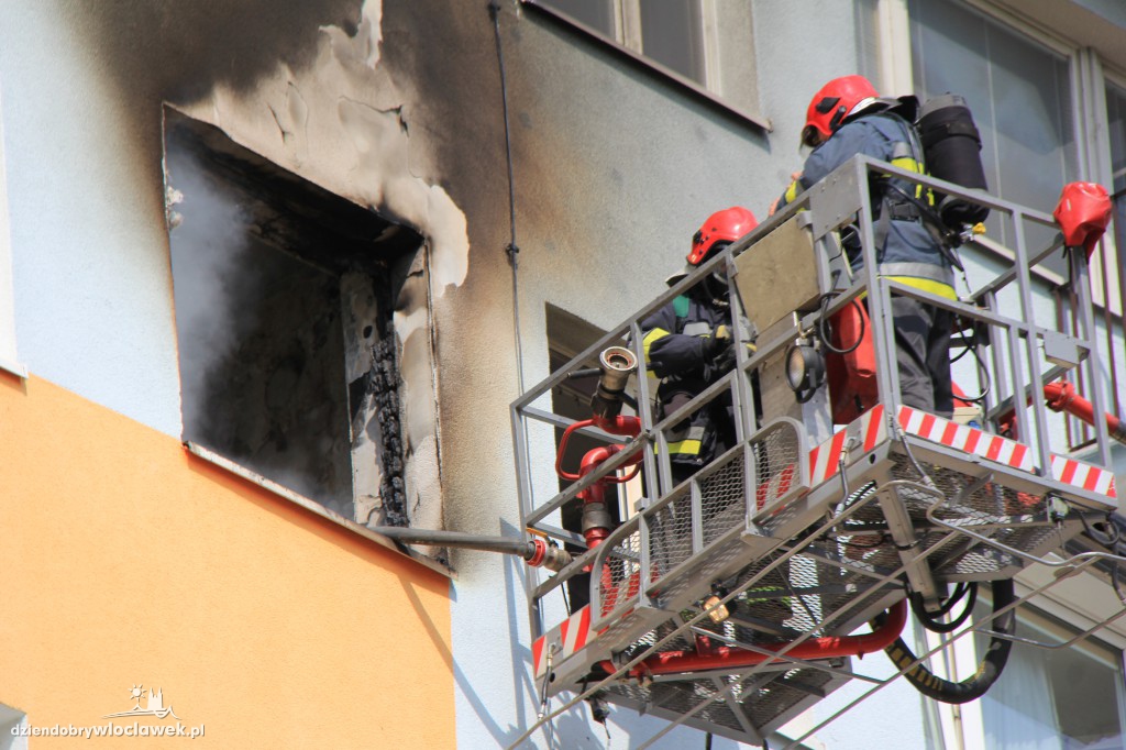 Pożar mieszkania na Toruńskiej