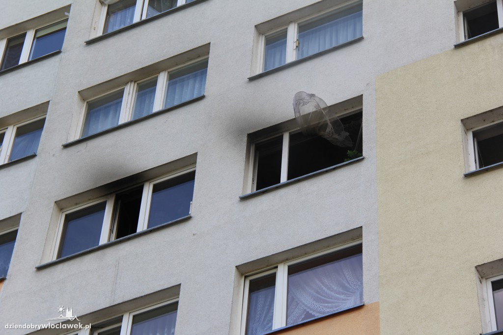 Pożar mieszkania na Toruńskiej