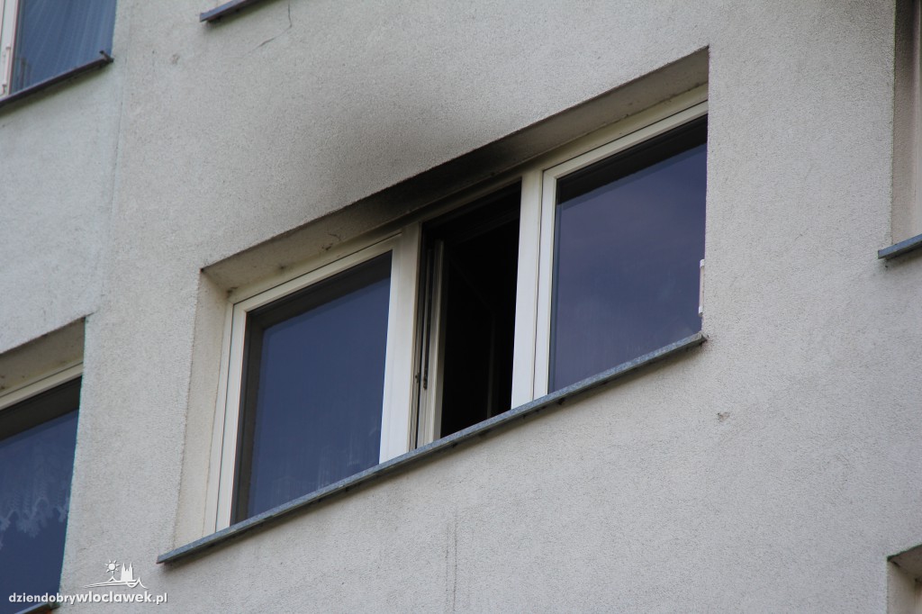 Pożar mieszkania na Toruńskiej