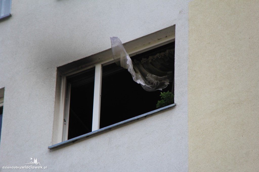 Pożar mieszkania na Toruńskiej