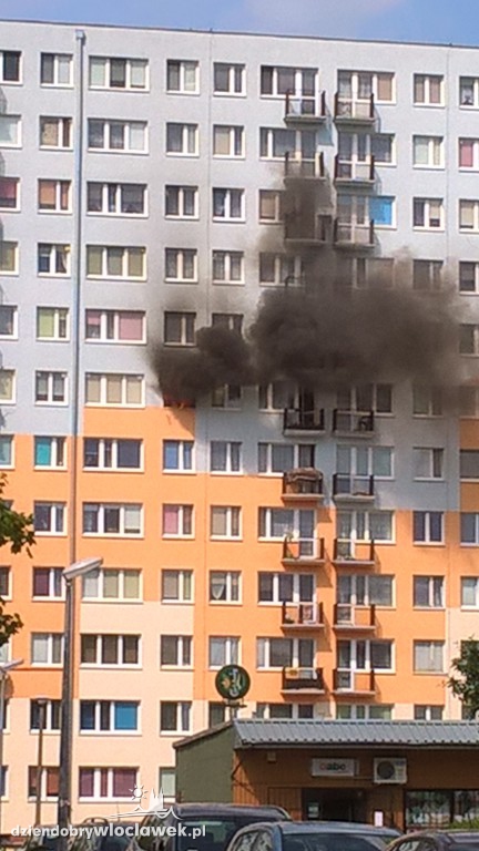 Pożar mieszkania na Toruńskiej