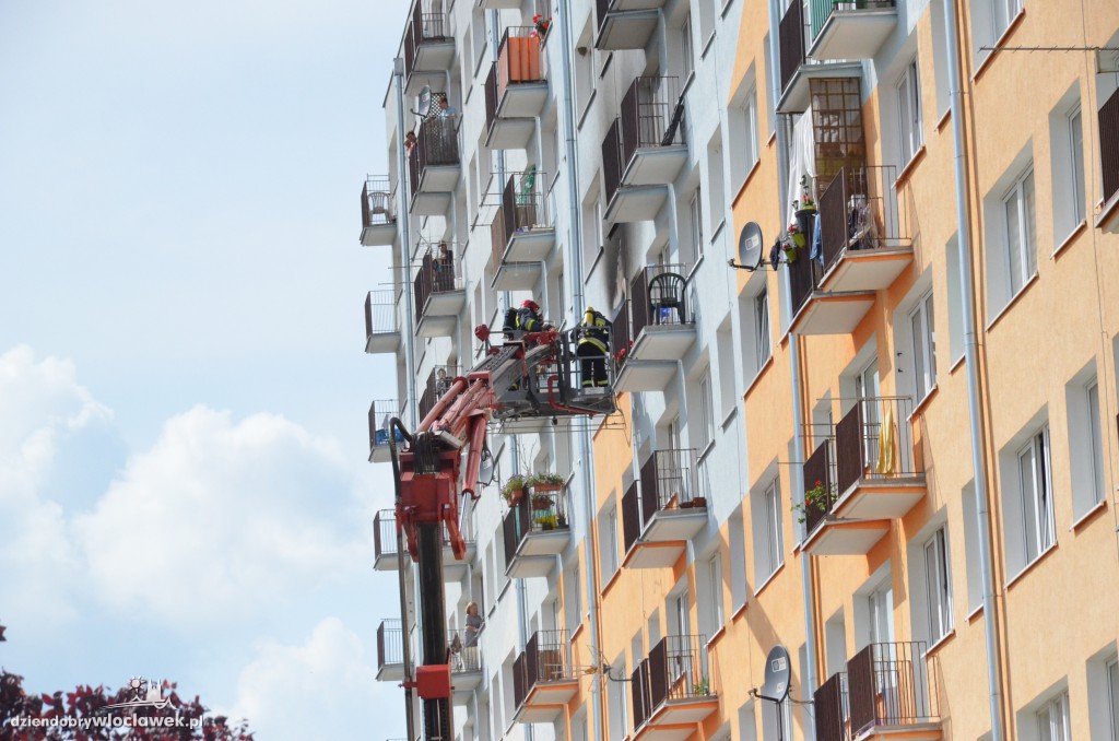 Pożar mieszkania na Toruńskiej