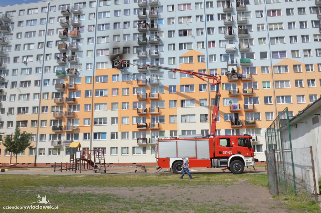 Pożar mieszkania na Toruńskiej