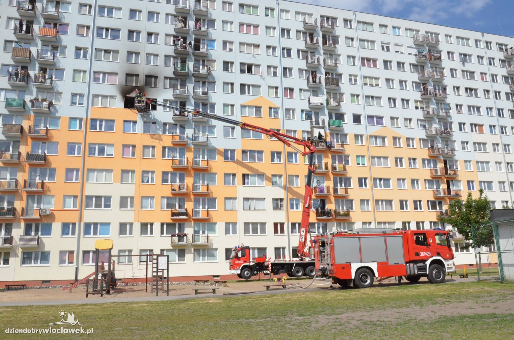Pożar mieszkania na Toruńskiej