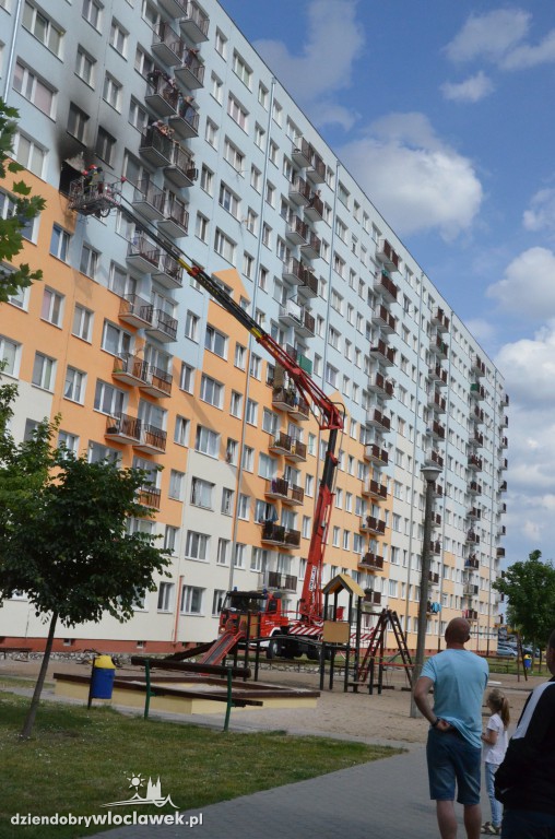 Pożar mieszkania na Toruńskiej