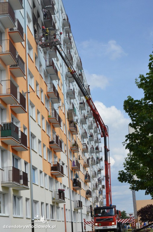 Pożar mieszkania na Toruńskiej