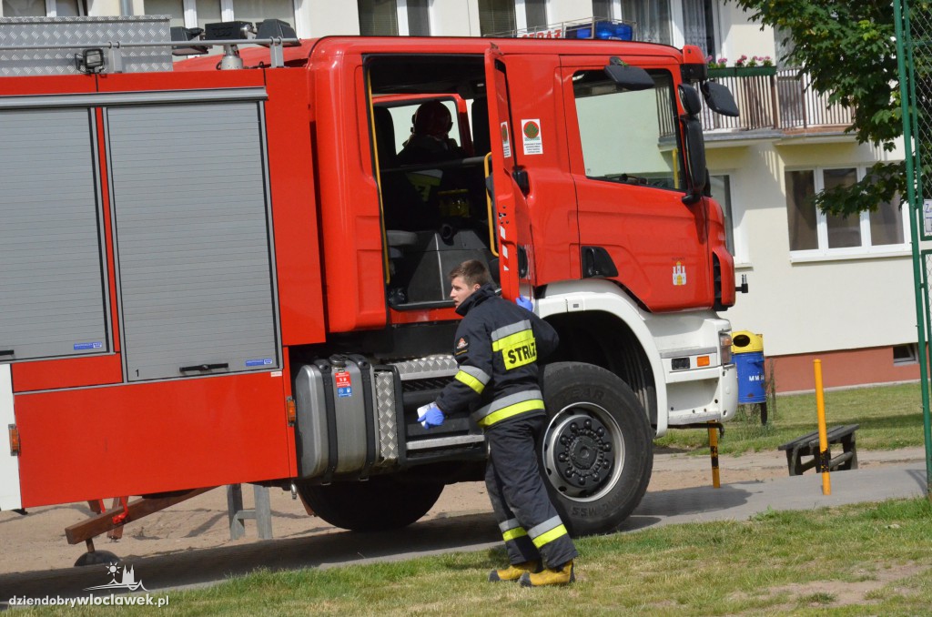 Pożar mieszkania na Toruńskiej