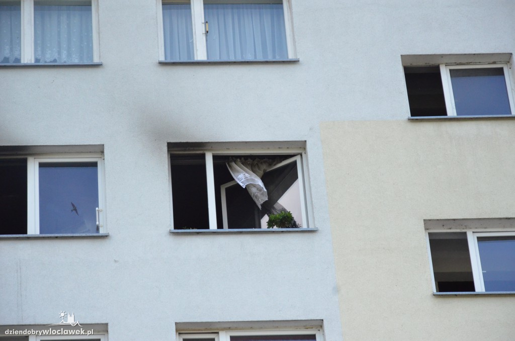 Pożar mieszkania na Toruńskiej