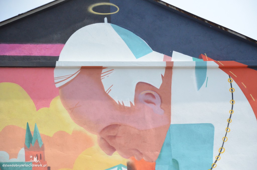 Mural na bulwarach odsłonięty
