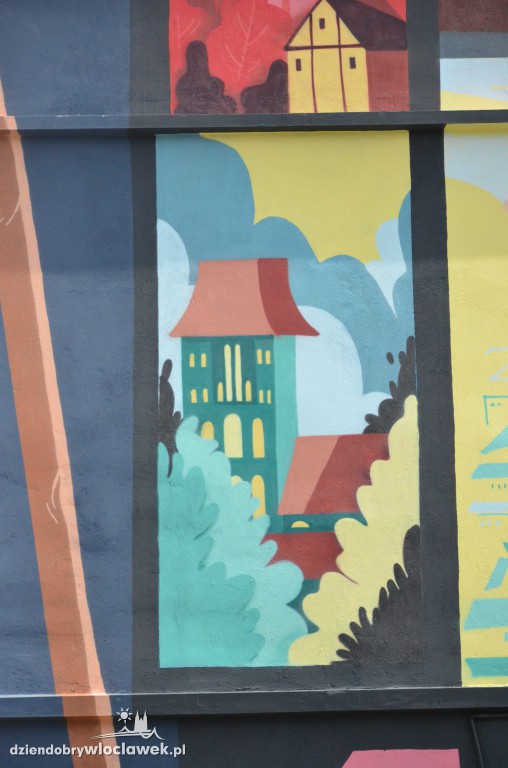 Mural na bulwarach odsłonięty