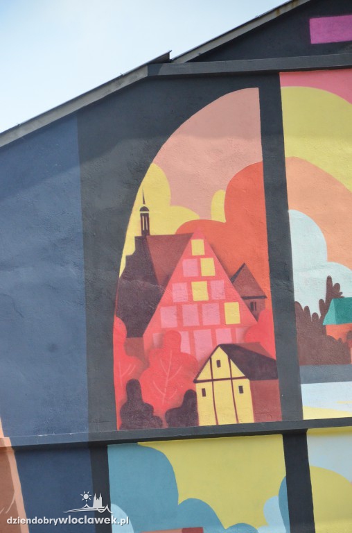 Mural na bulwarach odsłonięty