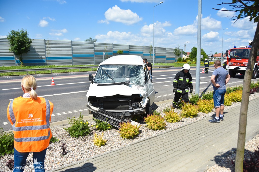 Tir zderzył się z dostawczakiem na DK91