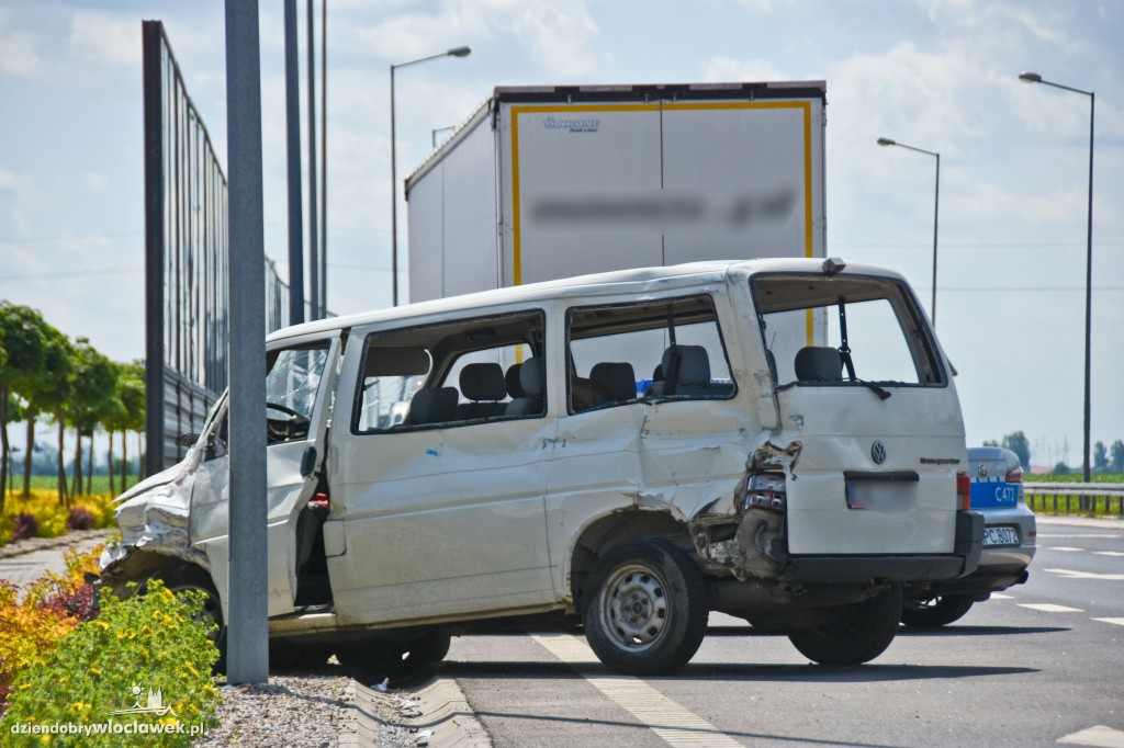 Tir zderzył się z dostawczakiem na DK91