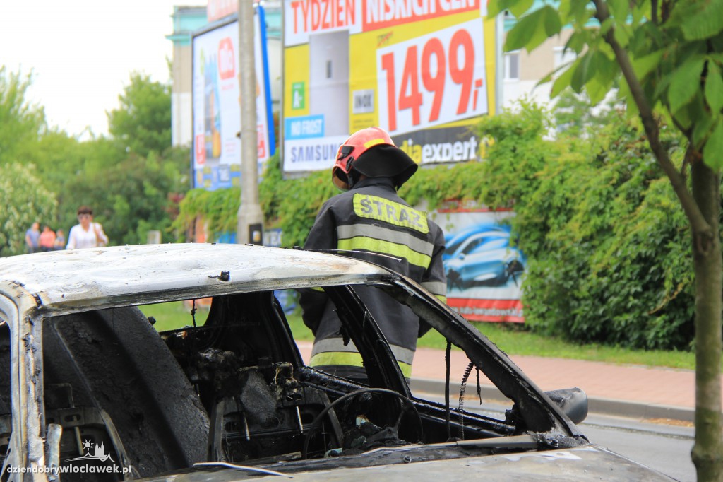Pożar samochodu przy ul. Planty