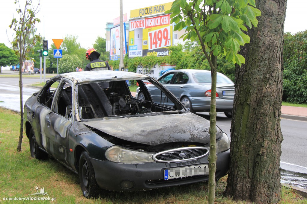 Pożar samochodu przy ul. Planty
