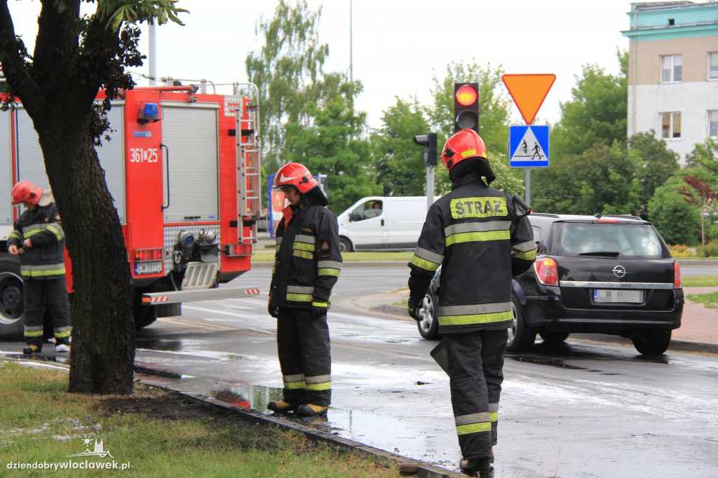 Pożar samochodu przy ul. Planty