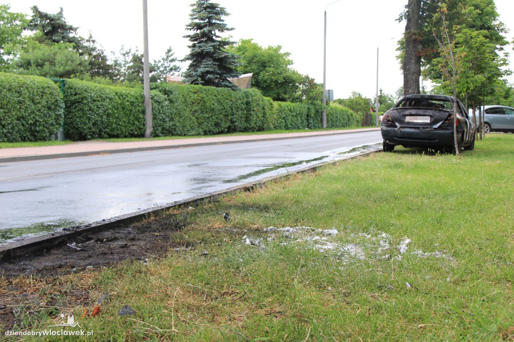 Pożar samochodu przy ul. Planty