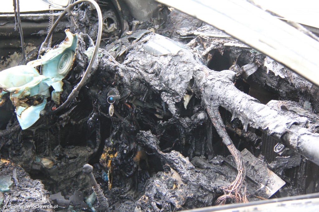 Pożar samochodu przy ul. Planty