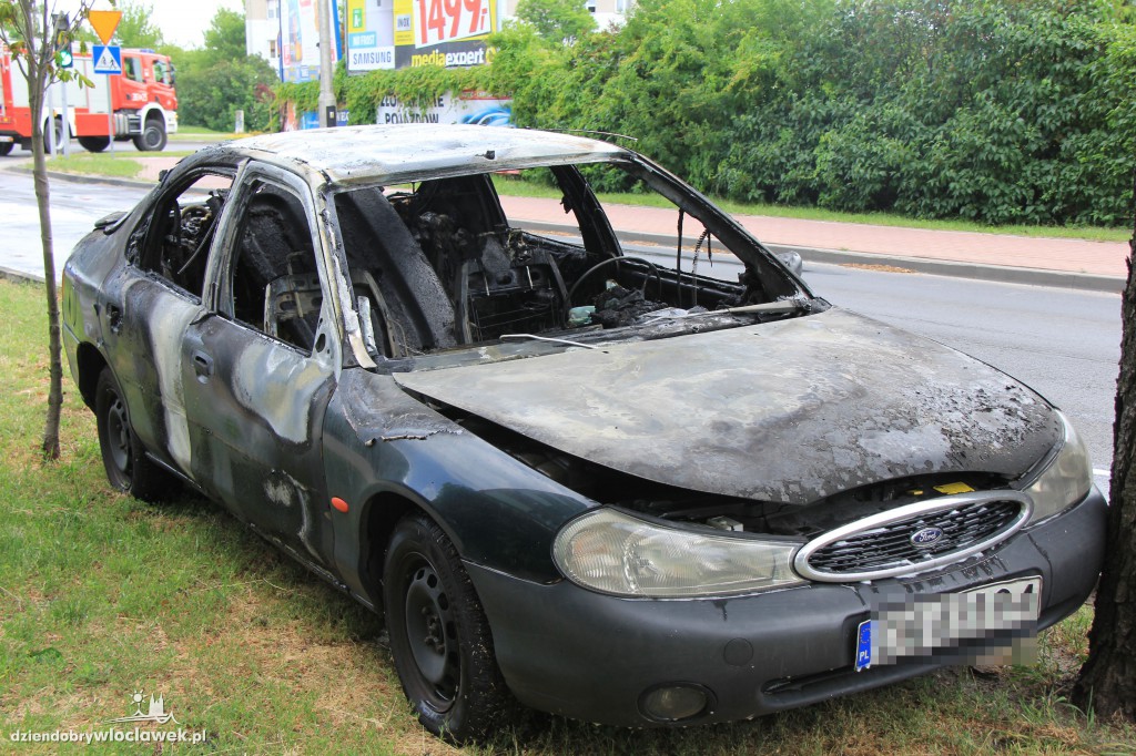 Pożar samochodu przy ul. Planty