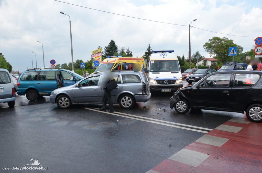 Kolizja 3 aut na Południu