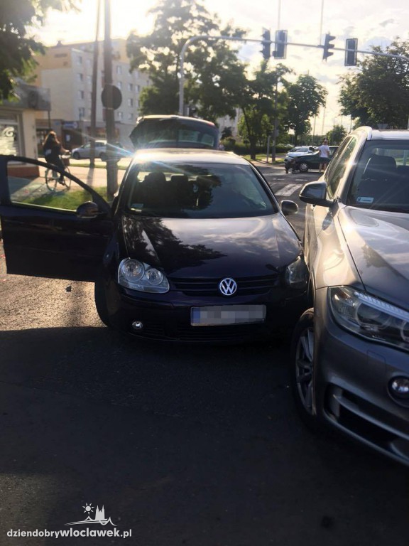 Zderzenie daewoo i volkswagena