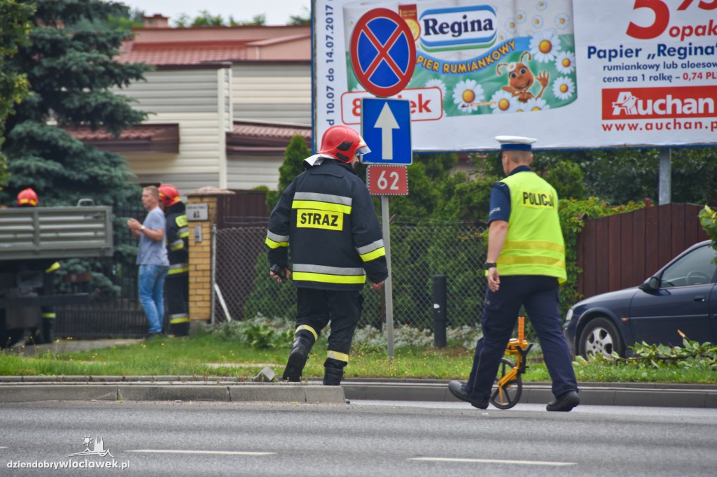 Auto ciężarowe wjechało w posesję