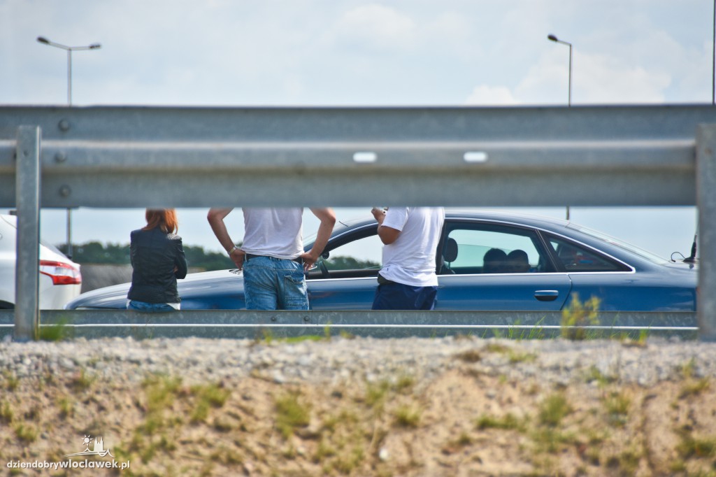 Autostrada pod Włocławkiem w korkach