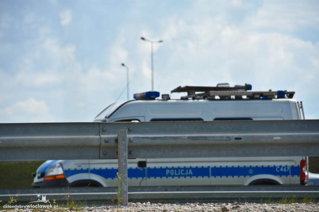 Autostrada pod Włocławkiem w korkach