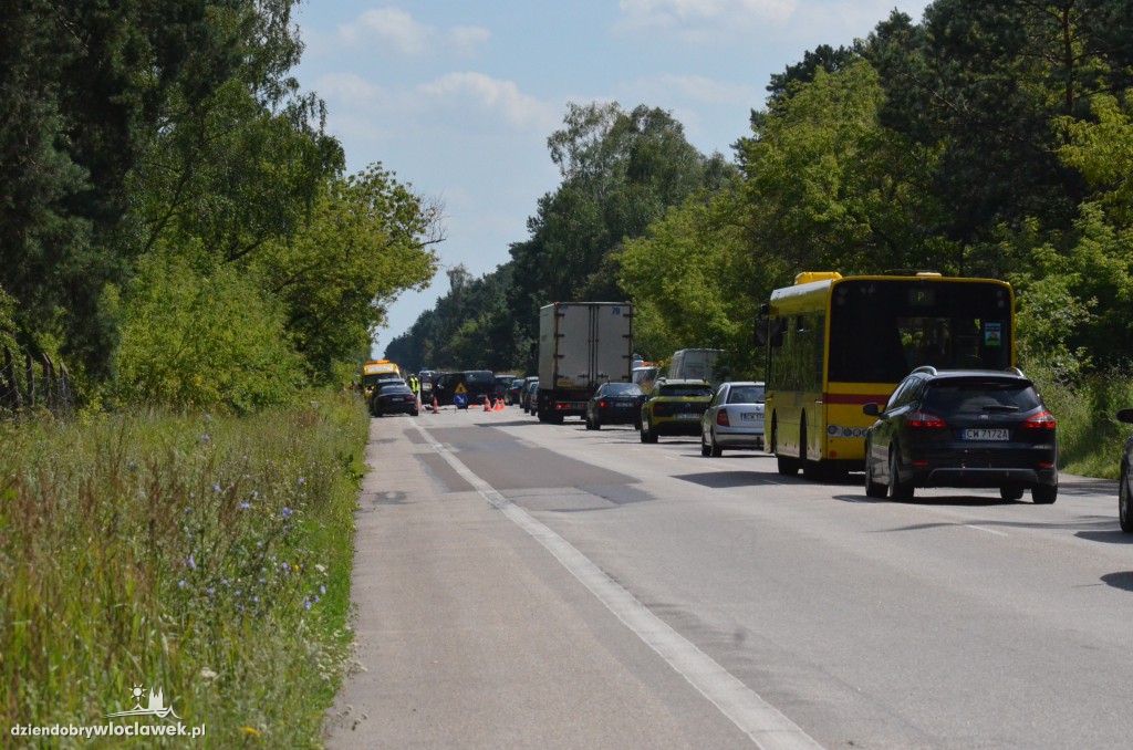 Kolizja na DK 91. Są utrudnienia
