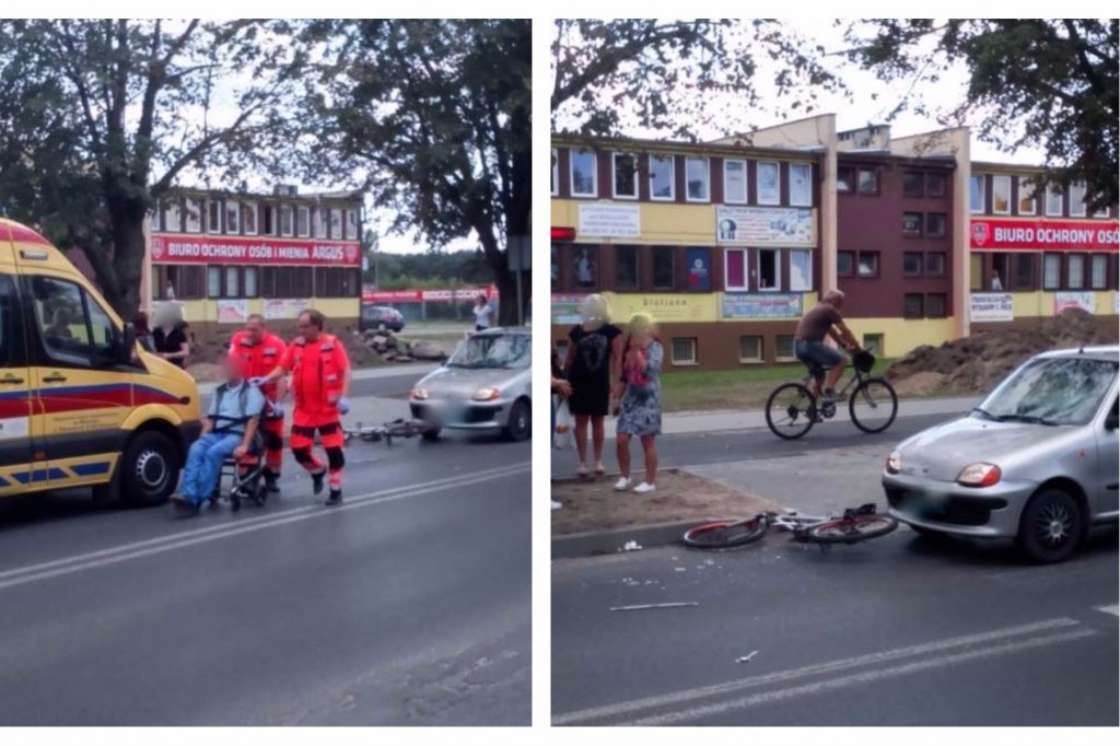 Potrącenie 2 mężczyzn na pasach