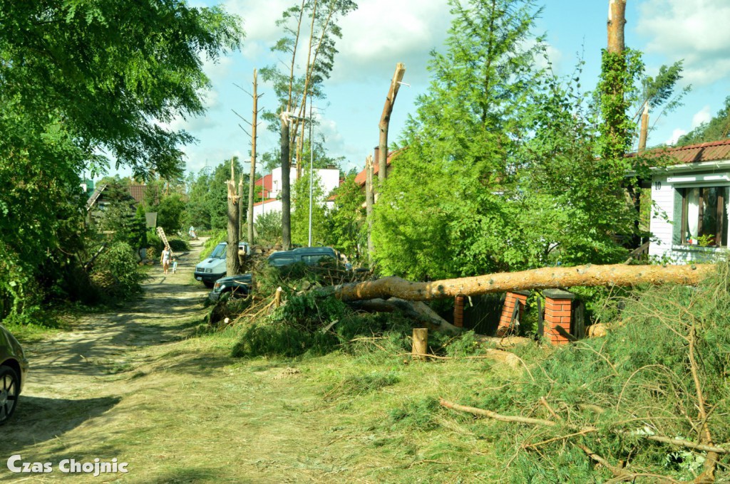 Harcerze pomagają po nawałnicy