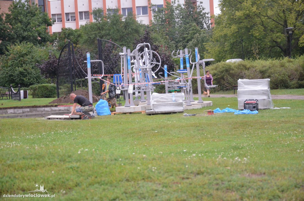 W parku powstaje siłownia