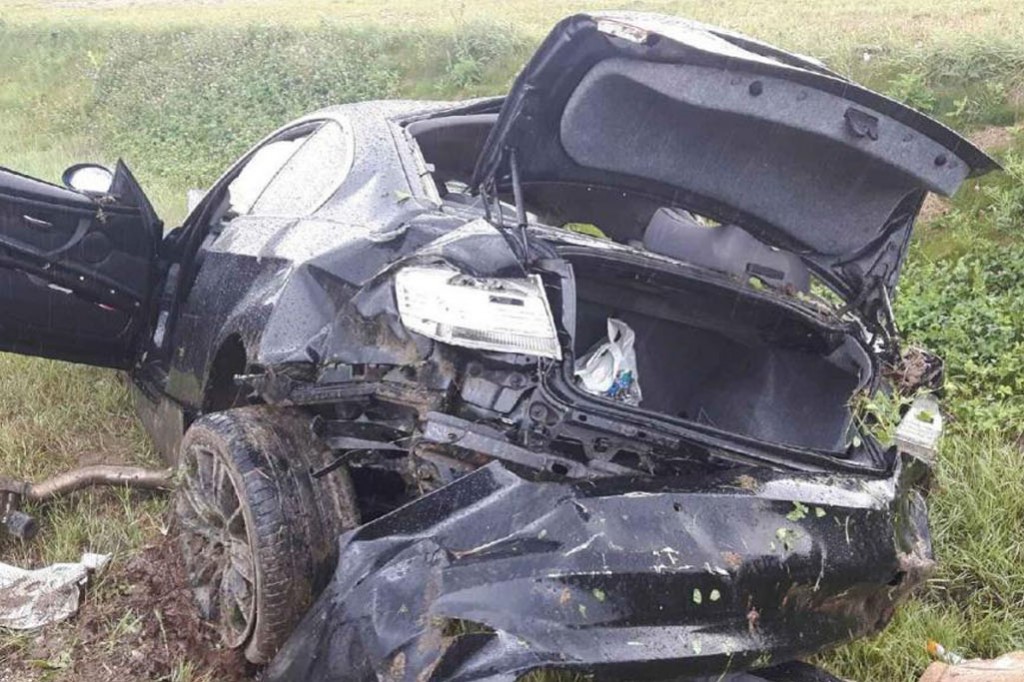 Bmw dachowało na autostradzie A1