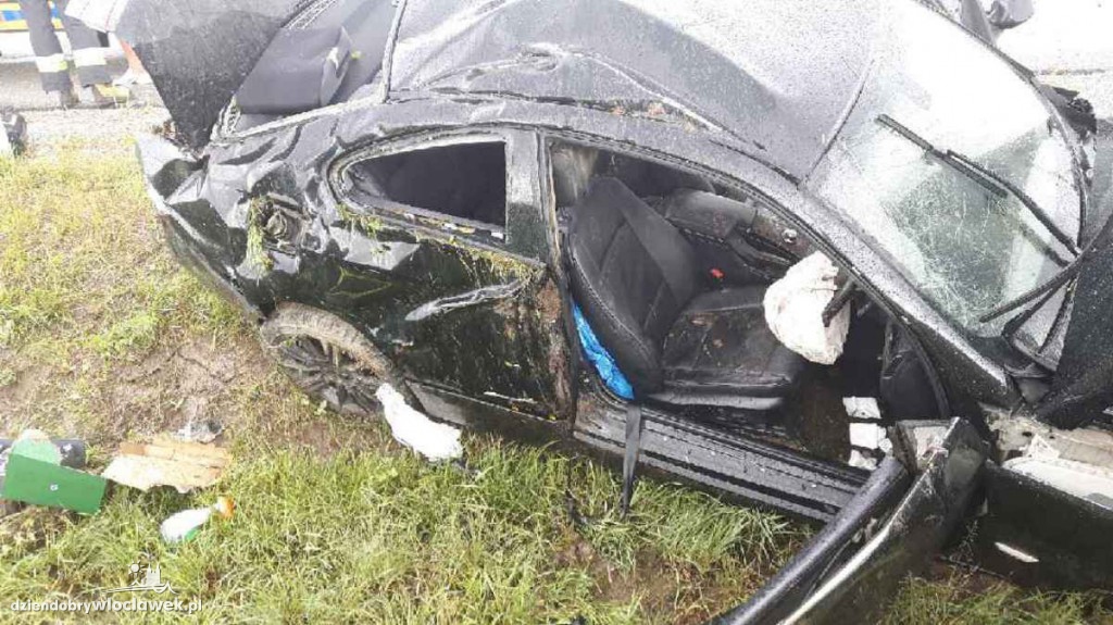 Bmw dachowało na autostradzie A1